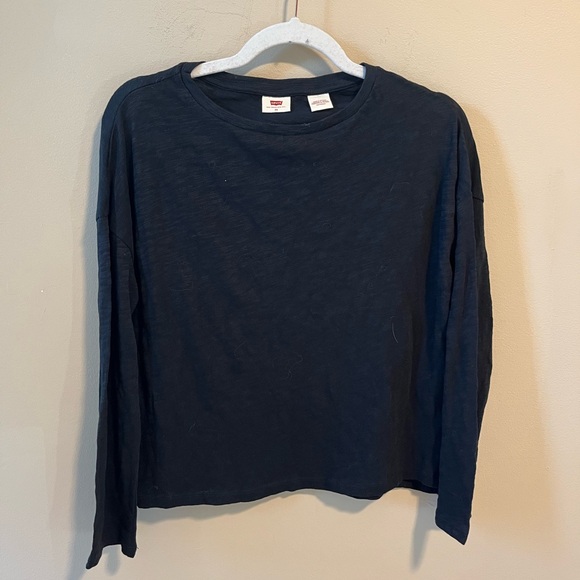 Levi's Lightweight slub top in black size xs - Picture 3 of 5